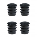 1968 Mustang Deluxe Arm Rest Plugs, Black, 4 Pieces